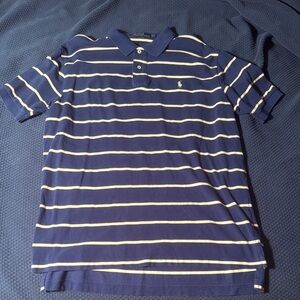 Polo Navy and White Polo